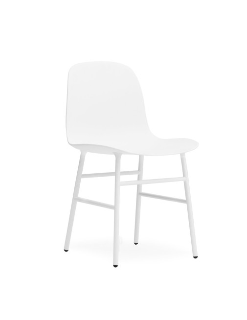 Stuhl Form Weiß Füße Stahl Normann Copenhagen