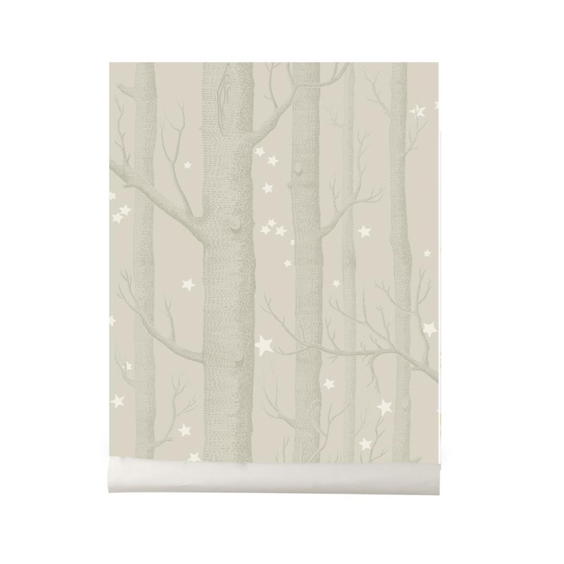 Papier peint Wood and Stars Light Beige Cole and Son