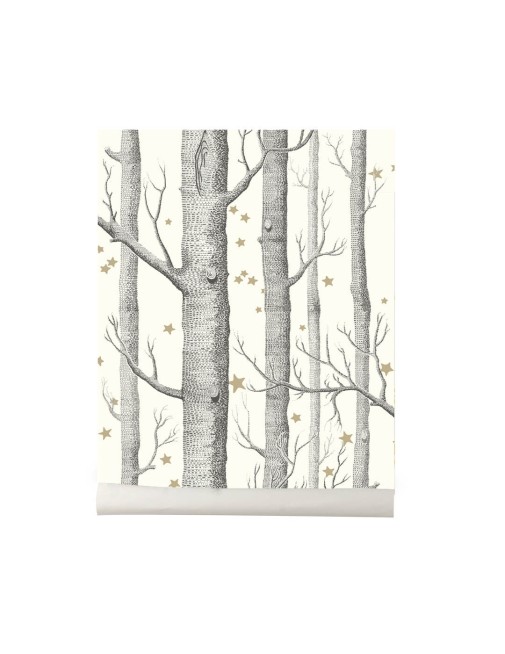 Zeichnung Wood and Stars Light White Cole and Son