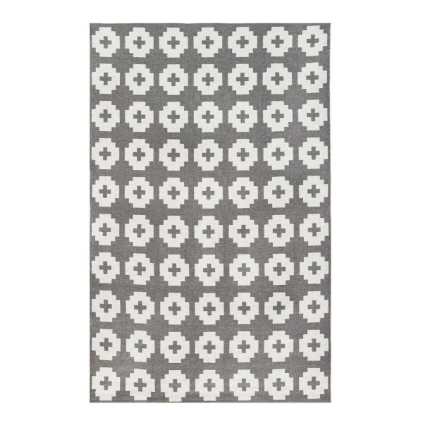 Vinyl Carpet Flower Gray 170x250 BRITA SWEDEN