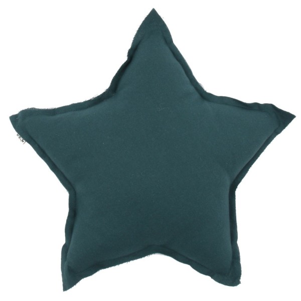 Teal blue star cushion Numero74