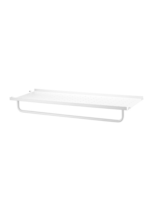 Metal Shelf Low Edge White 78x30 String