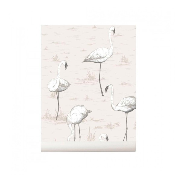 Papel pintado Flamingos natural Cole and Son Colección Contemporary Restyled 95/8046