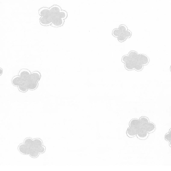 Papel Pintado Infantil Nubes Gris Coordonné