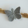 Diadema mariposas Silver Grey Numero74