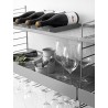 Wine glass hanger rack 1-pack for Metal shelf White M String +