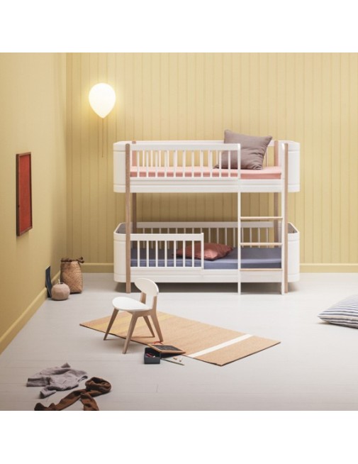 Wood Mini+ Low Bunk Bed White oliver FURNITURE