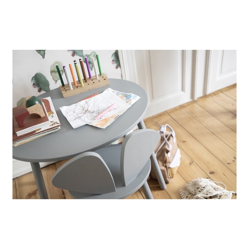 Silla Mouse School Gris Nofred