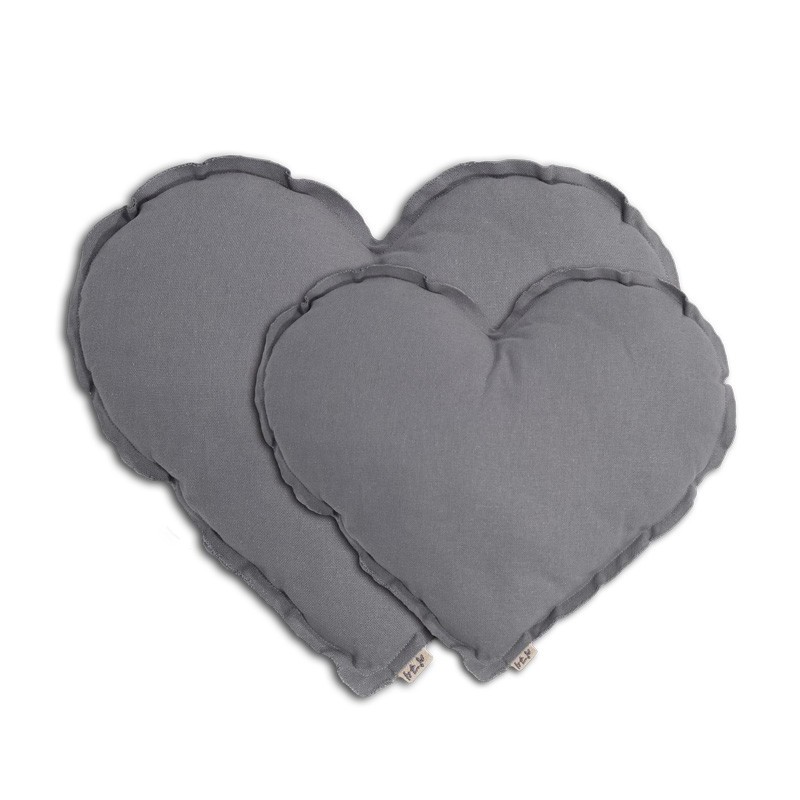 Cojin Corazón Stone Grey Medium Numero 74