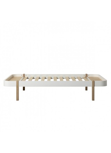 Cama Lounger Blanca/Roble Oliver furniture