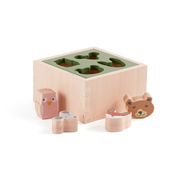 Caja de madera con formas para encajar Kid's Concept