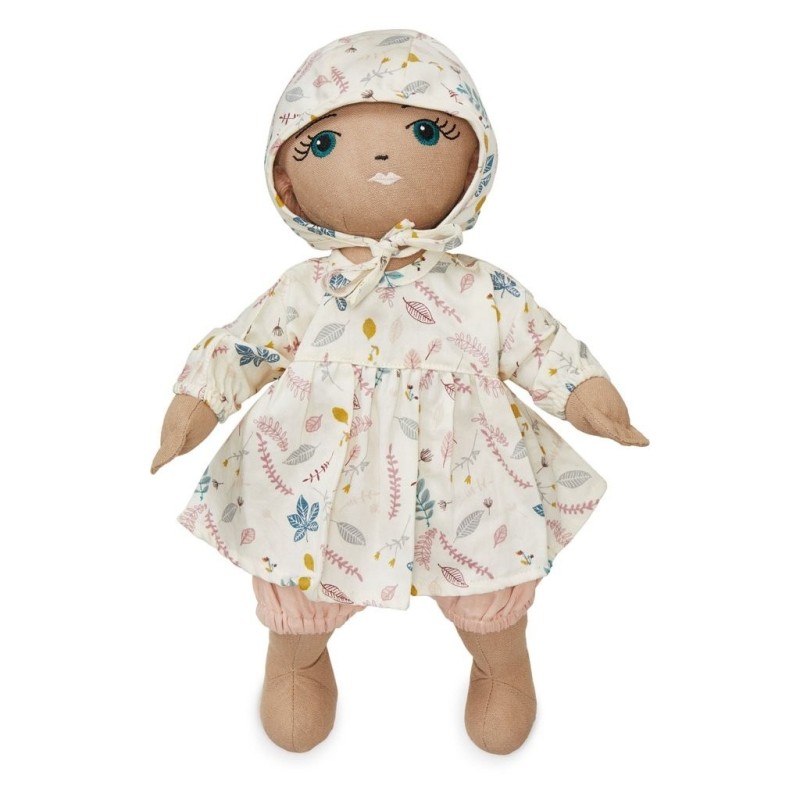 Doll's Clothing Set & Bonnet Pressed Leaves Rose Cam Cam Copenhagen
