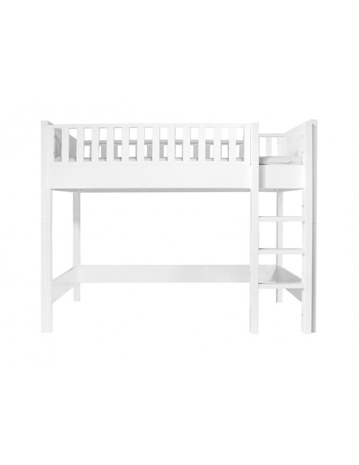 Nordic Loft Bed Vertical stairs White Bopita
