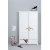 White wardrobe with two doors Seaside OLIVER FURNITURE