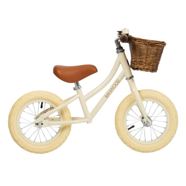 Bicyclette sans pédales First Go Cream Banwood