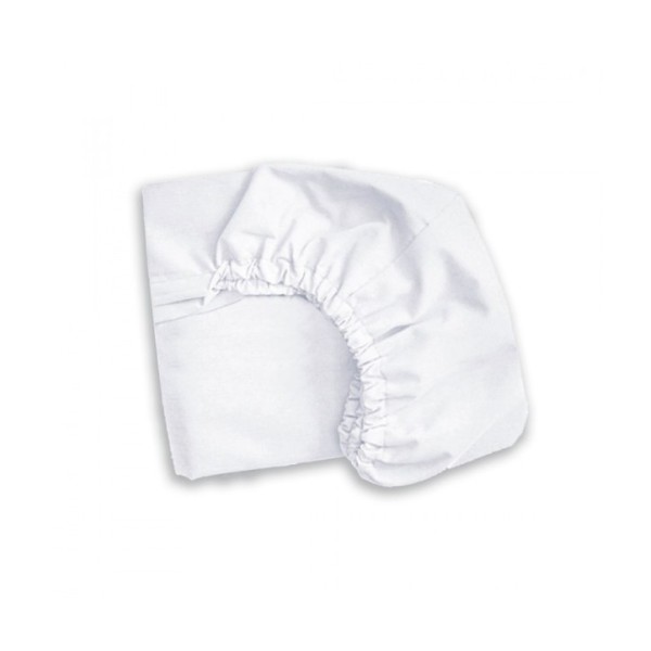 White fitted sheet 90x160