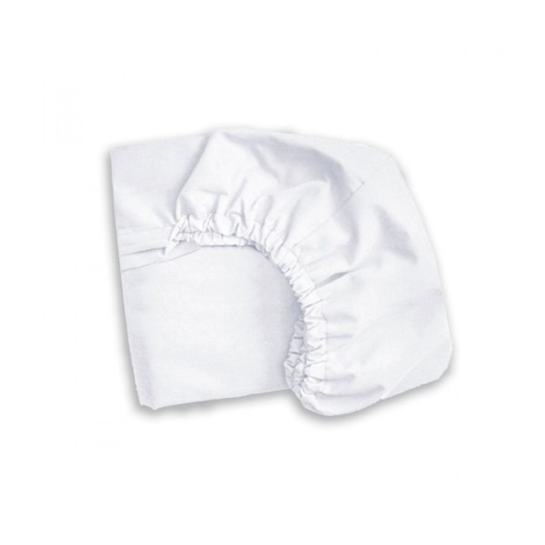 White fitted sheet 120x60