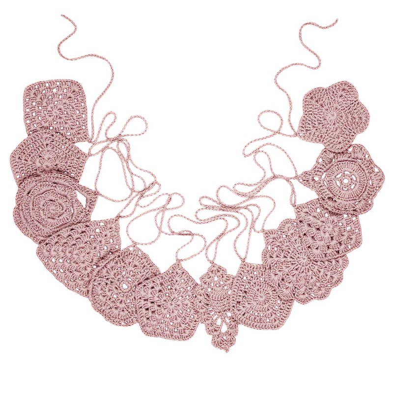 Guirnalda Crochet Dusty Pink Numero 74