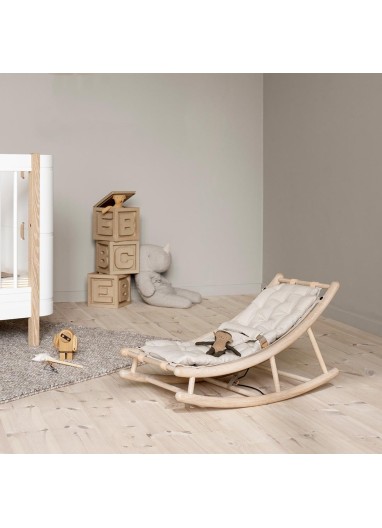 WOOD BABY & TODDLER ROCKER OAK / NATURE Oliver Furniture