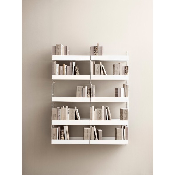 Shelf metal 58x20 cm Light gray String® Furniture