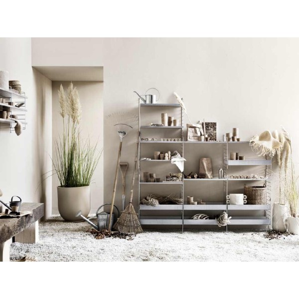Galvanized metal shelf 58x30 cm String® Furniture