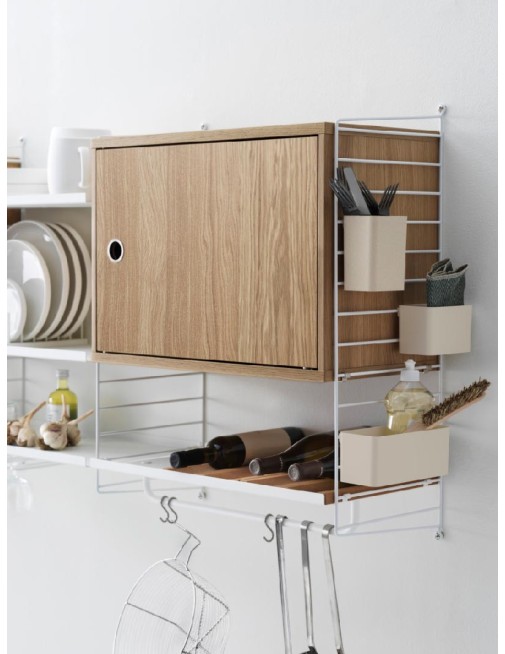 Cabinet with swing door 58x30 cm Oak String® Furniture