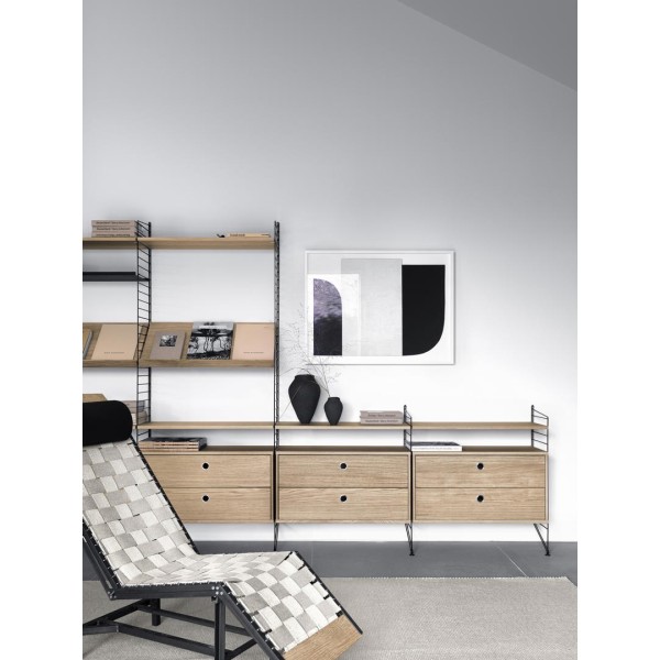 Pack 2u Panel de suelo 85x30 cm Noir String® Furniture
