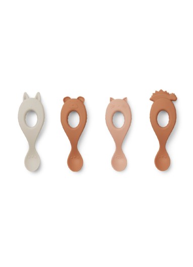 Liva Silicone Spoon 4-pack Rose Mix - Liewood
