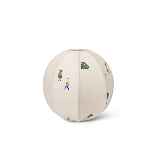 The Park Embroidered Textile Lampshade