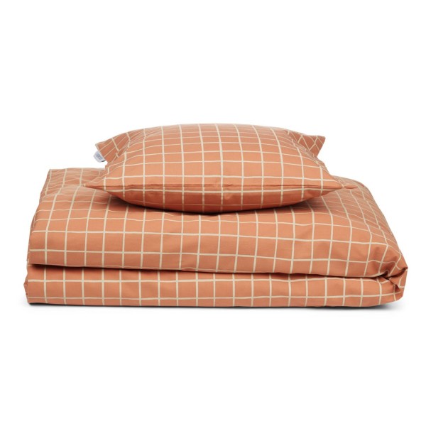Carl Adult Bedding Check / Tuscany Rose Liewood
