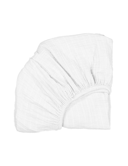 White Fitted Sheet for KIMI baby bed Charlie Crane
