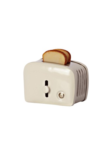 Miniature Toaster and bread Off White Maileg