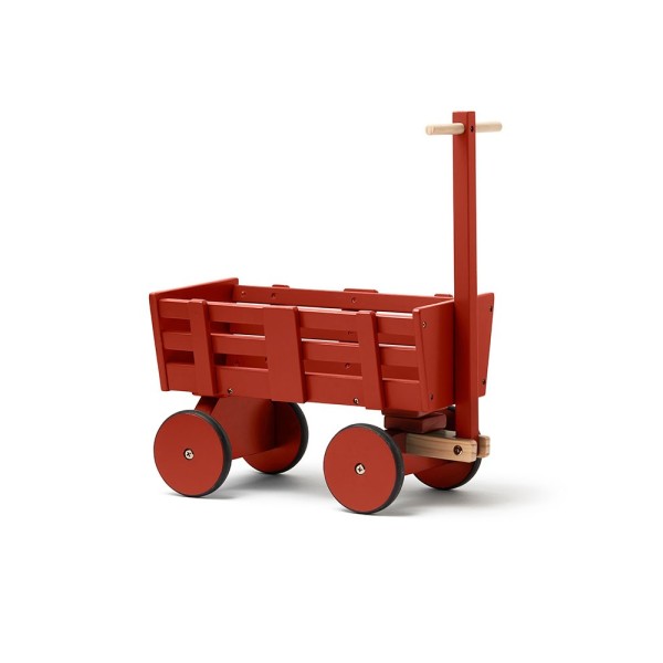 Doll wagon dark red