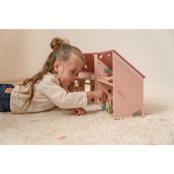 Portable Wooden Dollhouse