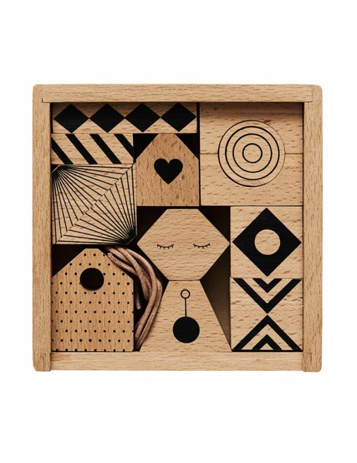 Mobile wooden puzzle oyoy