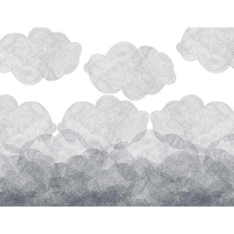 children's wallpaper clouds well fait