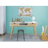 White wooden desk by Lynn Bopita